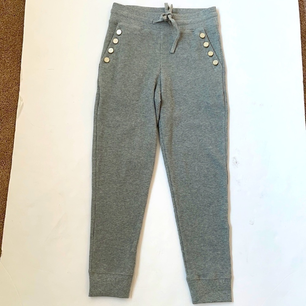 Derek Lam 10 Crosby Grey waffle joggers XS NWT